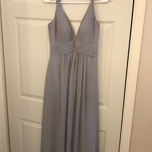 Azazie bridesmaid dress. "silver"
